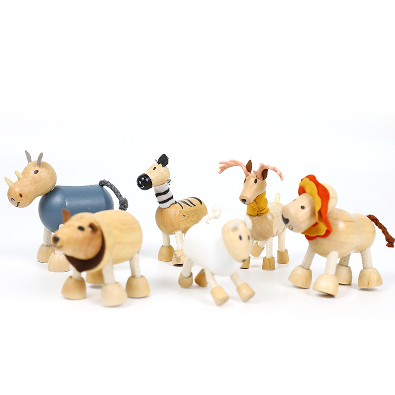 Wooden Animal Doll Toys