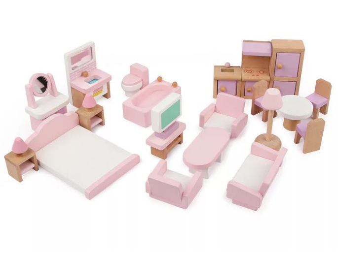Wooden Doll House Miniature Furniture 