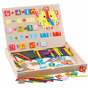Wooden Magnetic Block Puzzle Math Toy 