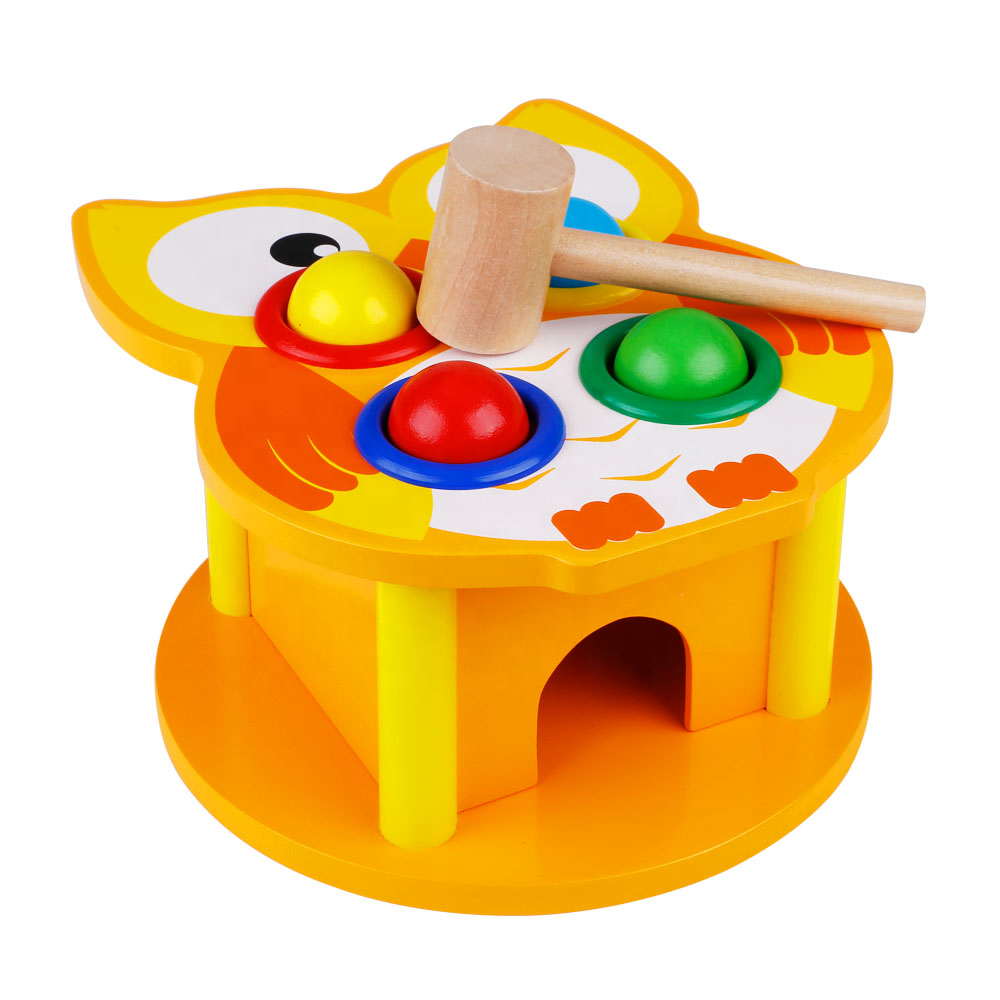 Wooden Animals Knocking Toys