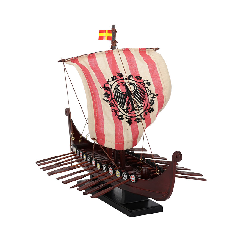 Wooden "DRAKKAR OSEBERG" Viking Ship model