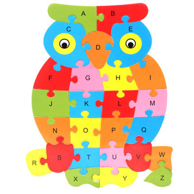 Wooden Animal Alphabet Jigsaw Puzzle