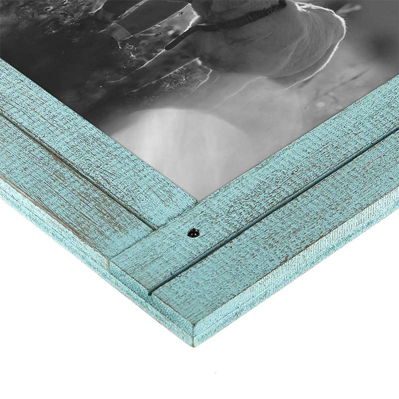 Blue Rustic 4x6 Wooden Photo Frames