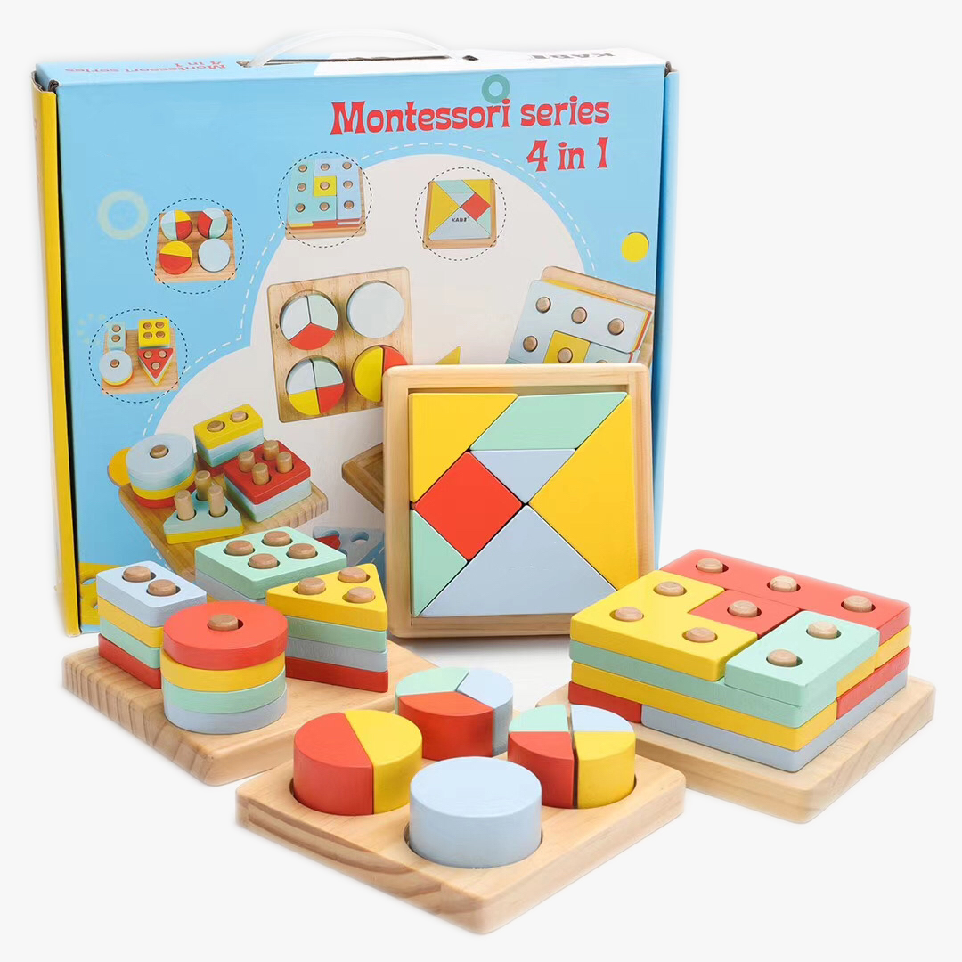  Block Sorting Toy Matching Shape Box 