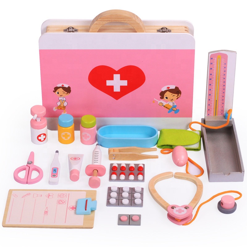 Wooden Pretend Role-Playing Hospital toys