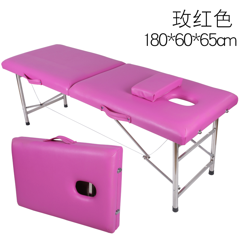 Portable wooden folding original point massage bed 
