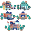 Wooden City Building Blocks Toys