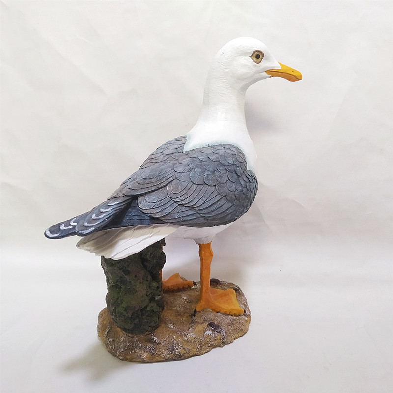 Seagull Model Mediterranean Style Decorative Wooden Crafts 