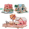 Wooden Cartoon 3d Puzzle Model 