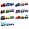 Children wooden animal train toys 