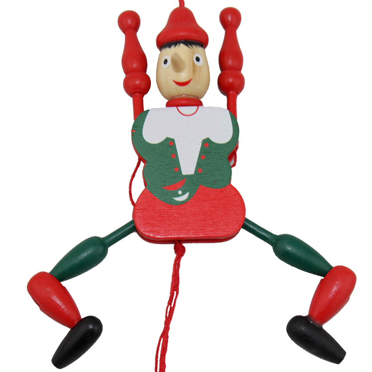 Wooden Color Soldier String Puppet 