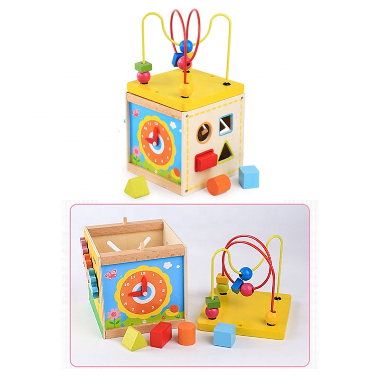 Wooden Beads Maze Box Toy 