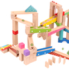 100pcs Wooden Marble Run Track Toy 