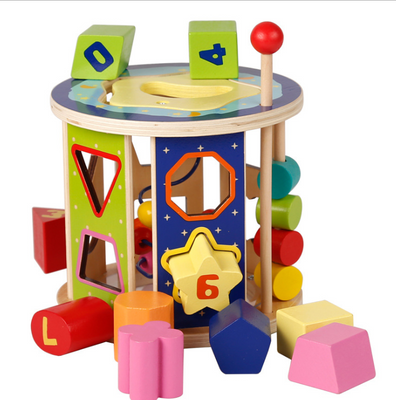 Wooden Shape Sorter Cognitive Montessori toy 