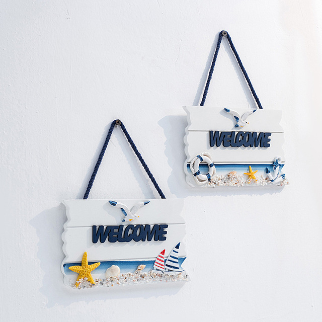  Wooden hanging welcome sign 