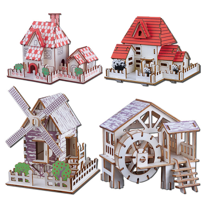 Wooden Cartoon 3d Puzzle Model 
