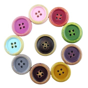baby clothing wood covered buttons 