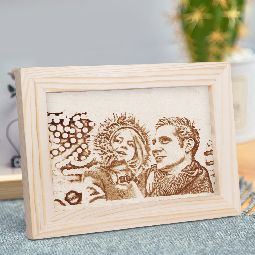 Personalized Engraved Wooden Photo Frame
