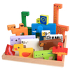 Wooden animal creative building blocks 3D wooden puzzle 