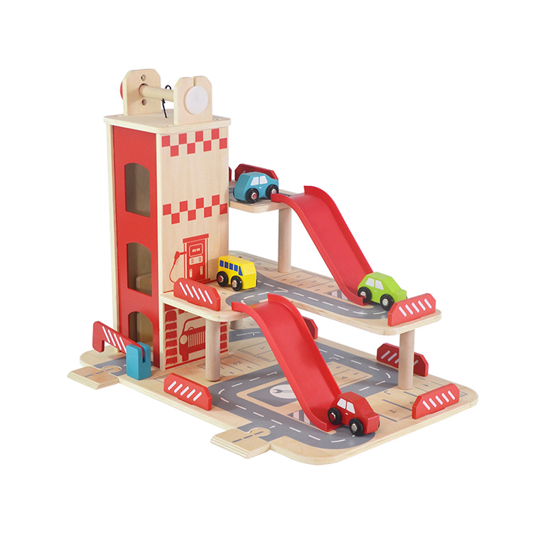 Wooden Car Parking Garage Toy 