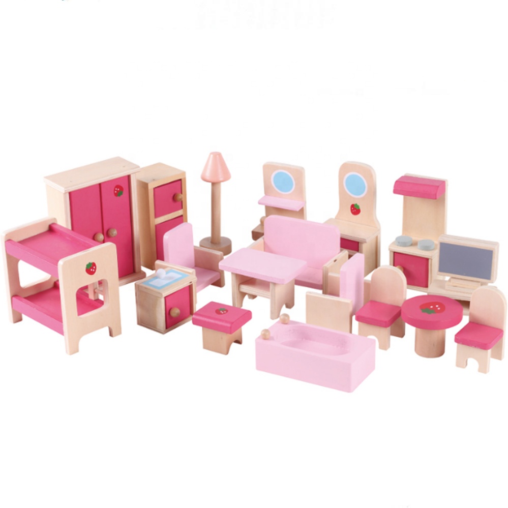 Wooden Miniature Doll House Furniture Toy