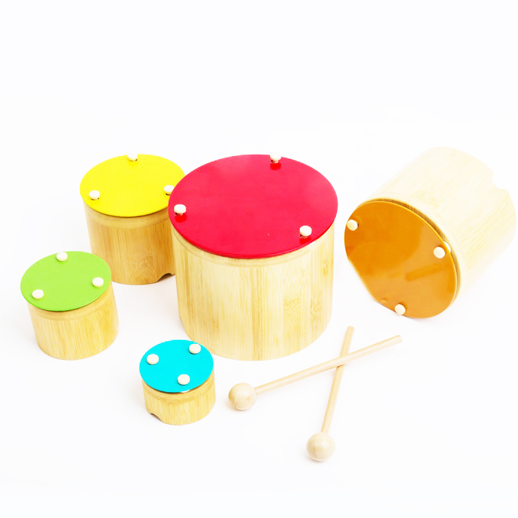 Rainbow bamboo xylophone toys 