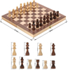  3 in 1 Multifunction Floding Wooden Chess