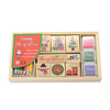 wooden kids toy rubber stamp