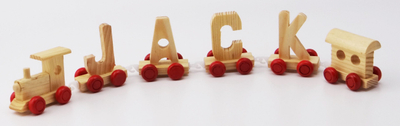 Wooden Letter Train Toys