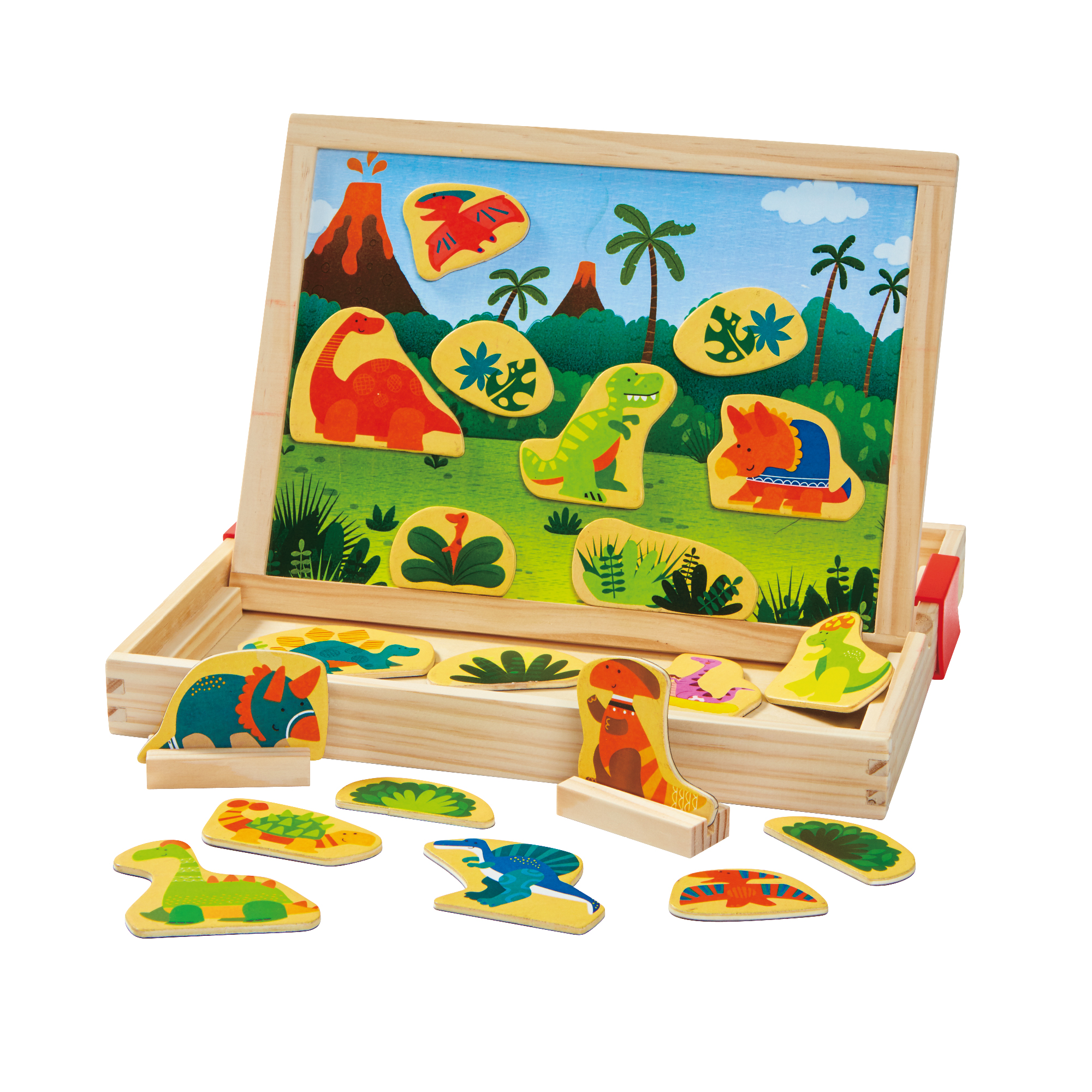 wooden magnetic farm toys 