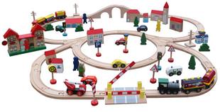 Wooden Railway Car Train Toys